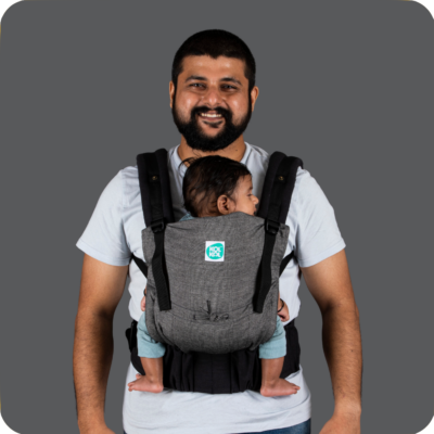 Kol Kol Adjustable Baby Carrier Charcoal