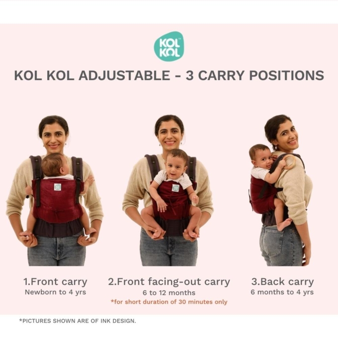 Kol Kol Adjustable Baby Carrier Woodland