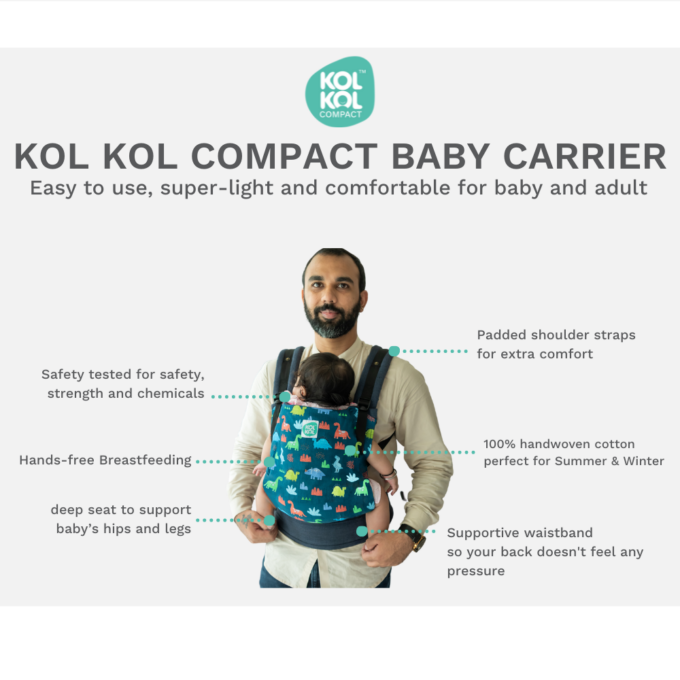 Kol Kol Compact Baby Carrier Dino Tribe