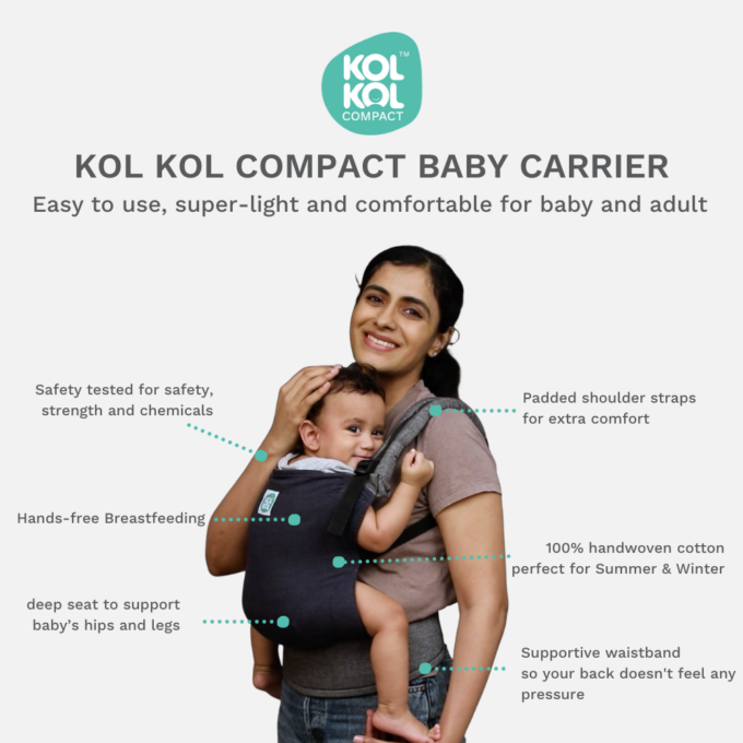 Kol Kol Compact Baby Carrier Denim