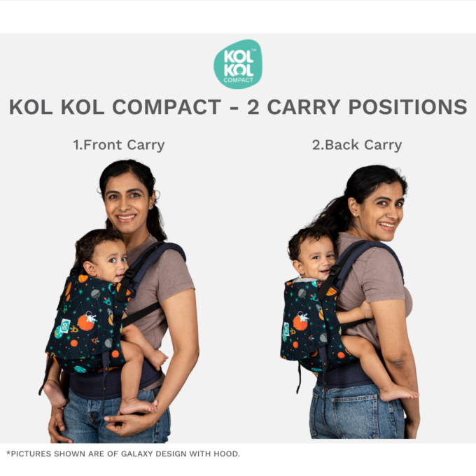 Kol Kol Compact Baby Carrier Party Animal