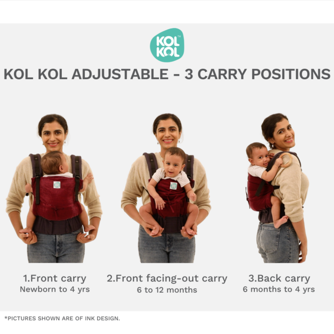 Kol Kol Adjustable Baby Carrier Dino Tribe